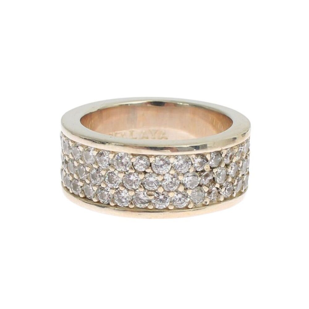 Nialaya Silver Womens CZ 925 Sterling Ring